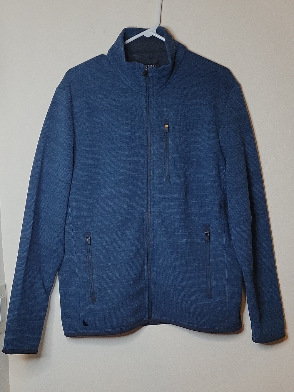 UNTUCKit Kezoh Full-Zip Fleece Jacket, Blue, M, EUC